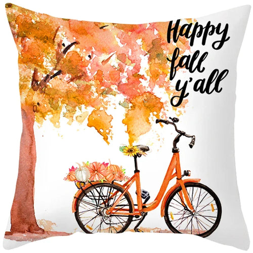 Autumn Fall Pumpkin Pillow Case