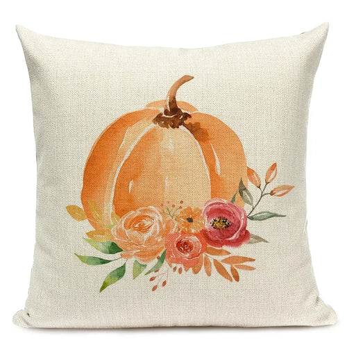 Autumn Pumpkin Cushion Cover