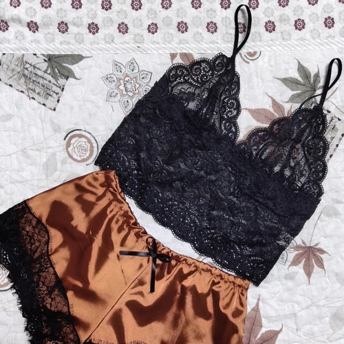 Lace Silk Lingerie for Women