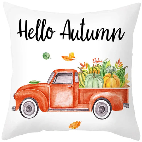 Autumn Fall Pumpkin Pillow Case