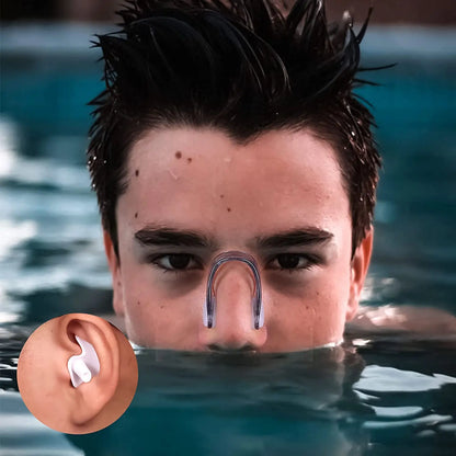 Swimming Nose Clip Ear Plug Set