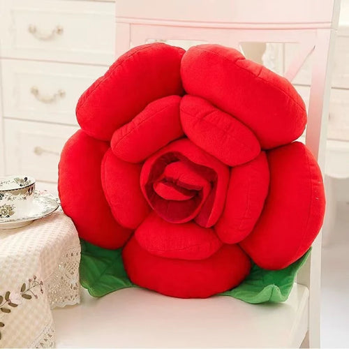 Stereoscopic Rose Novelty Throw Pillows