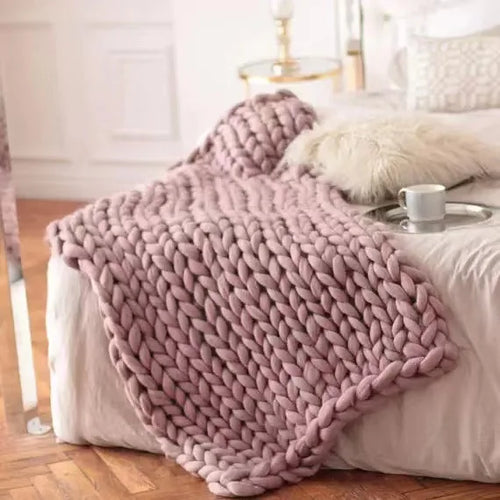 Handmade Chunky Knit Blanket