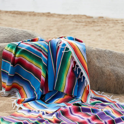 Mexican Serape Blanket Mat