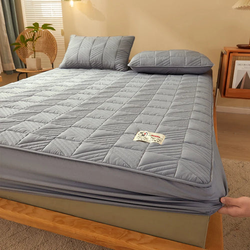 Cotton Quilted Fitted Mattress Cover