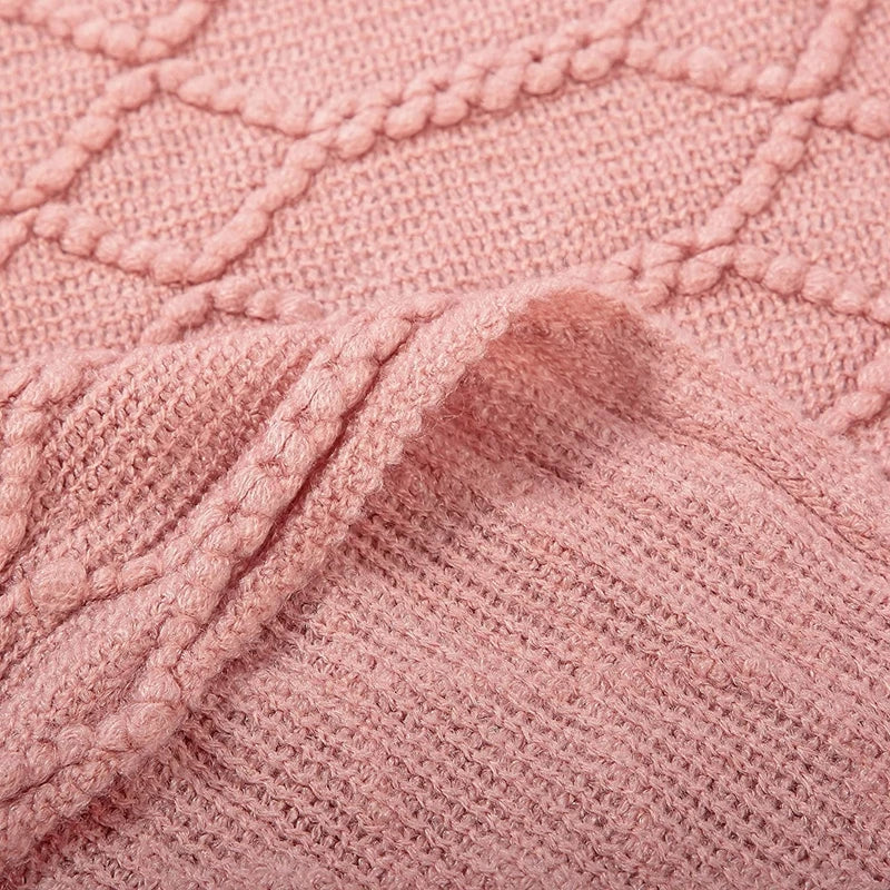 Inya Luxury Knitted Throw Blankets with Fringe