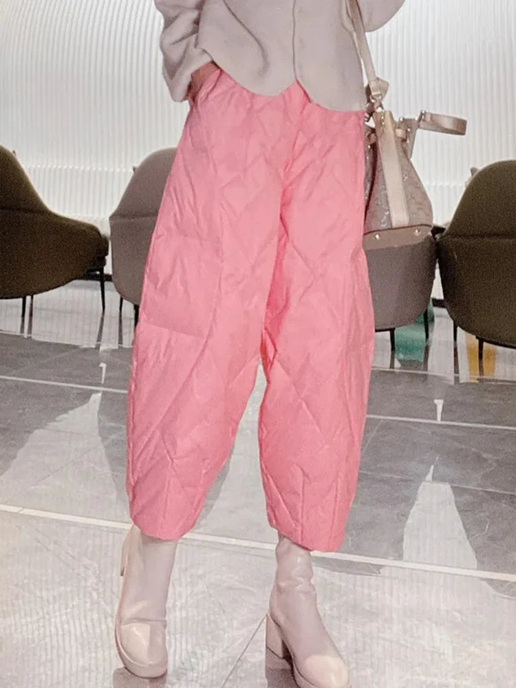 Winter Thick Harem Capris Pants