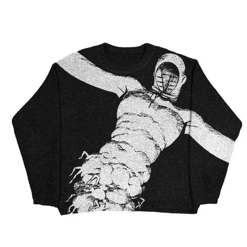 Oversized Anime Graffiti Vintage Sweater