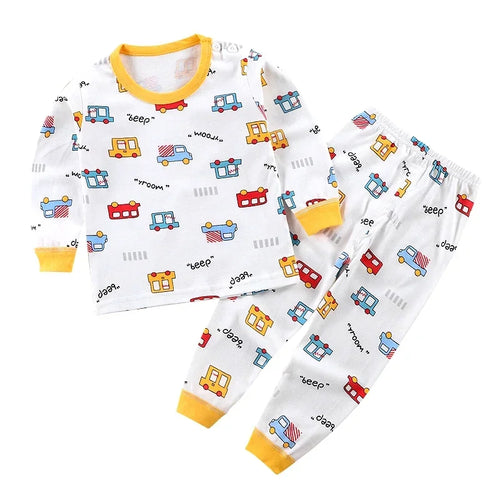 100% Cotton Kids Pajamas – Soft, Playful, and Perfect for Sweet Dreams