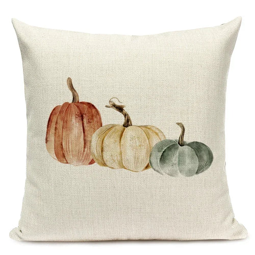 Autumn Pumpkin Cushion Cover