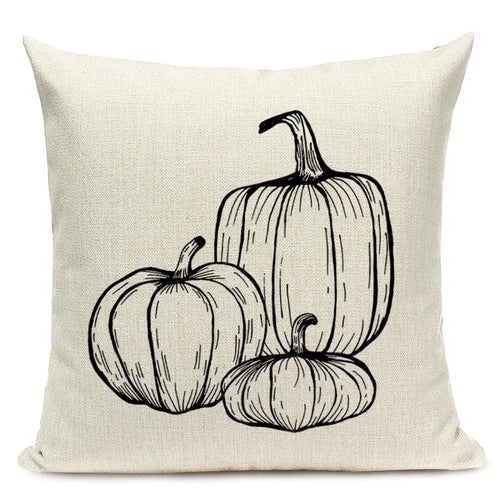 Autumn Pumpkin Cushion Cover
