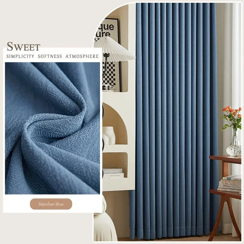 Modern Chenille Living Room Curtains