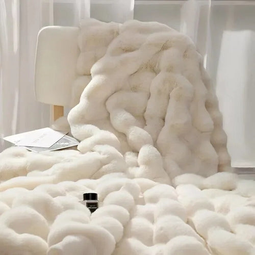 Winter Imitation Fur Plush Blanket