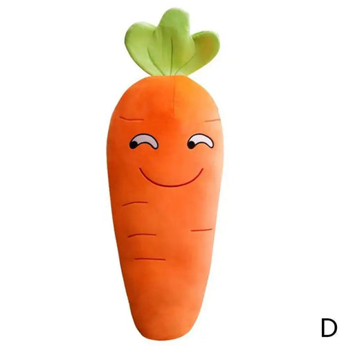 Expression Carrot Plush Novelty Pillow