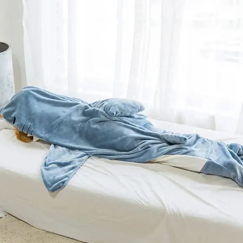 Cartoon Shark Sleeping Bag Pajamas