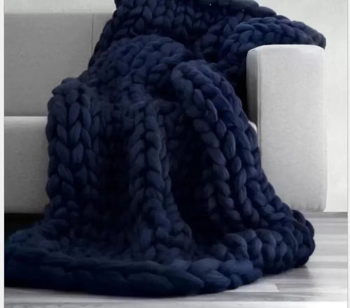 Handmade Chunky Knit Blanket