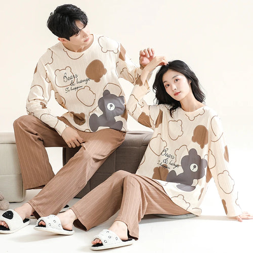 Dinosaur Cartoon Cotton Pajamas for Adults