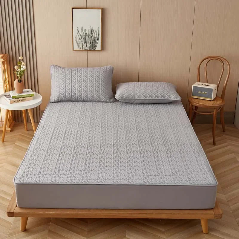 Pure Cotton  Anti-bacterial Quilted Mattress Cover