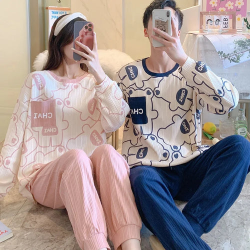Dinosaur Cartoon Cotton Pajamas for Adults