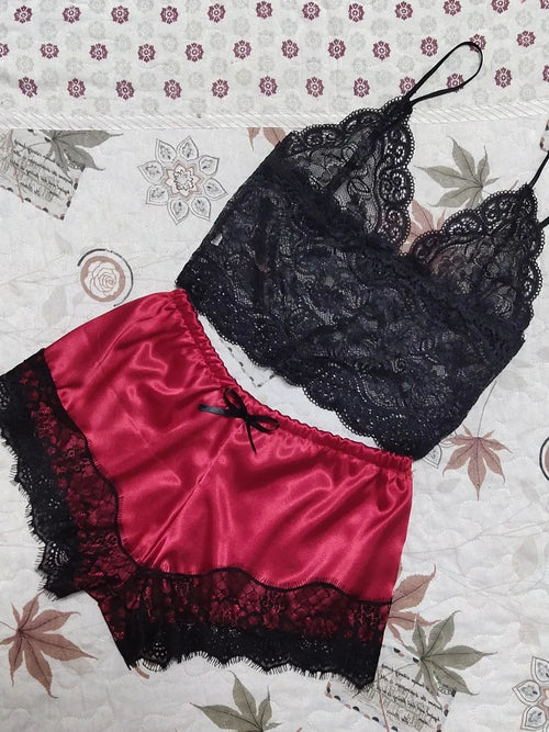 Lace Silk Lingerie for Women
