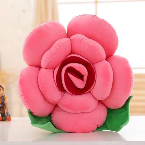 Stereoscopic Rose Novelty Throw Pillows