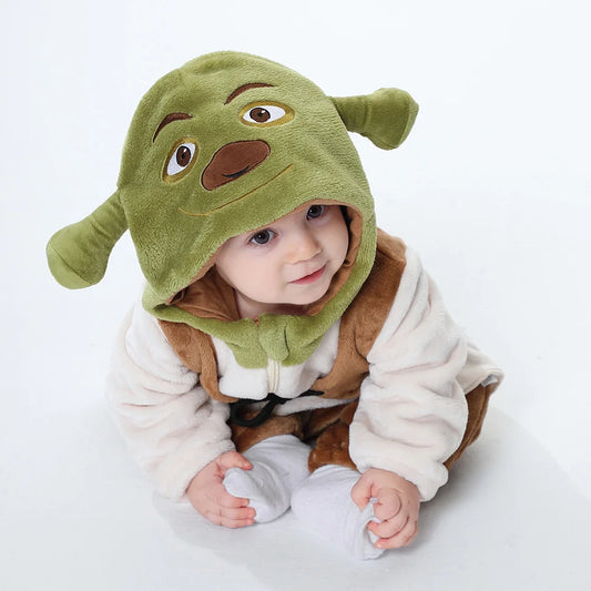 Baby Cartoon Halloween Pajamas – Shrek, Pikachu, Minion, Sully Onesies