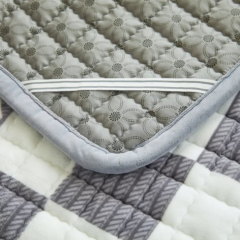 Winter Flannel Soft Mattress Topper