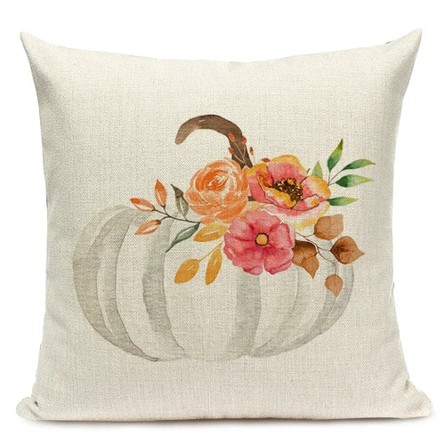 Autumn Pumpkin Cushion Cover