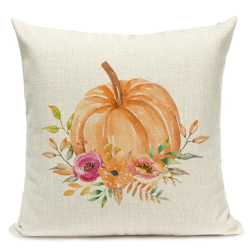 Autumn Pumpkin Cushion Cover