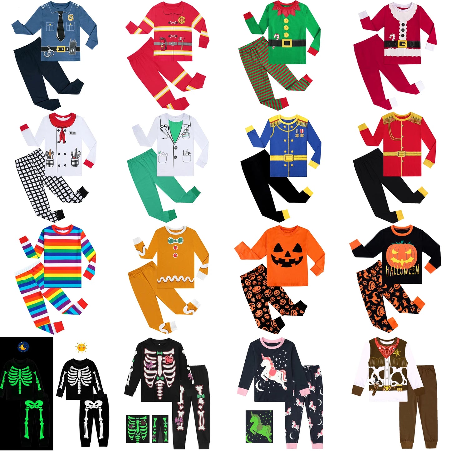 Kids Halloween Pajamas Set – Cozy Costume-Style Pajama Set for Boys