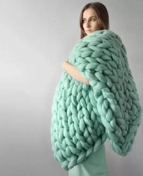 Handmade Chunky Knit Blanket