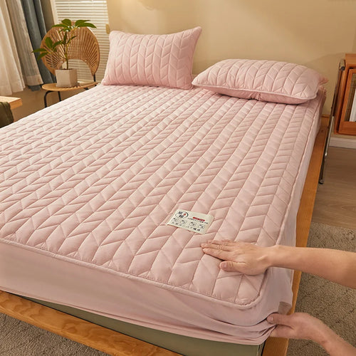 Cotton Quilted Fitted Mattress Cover