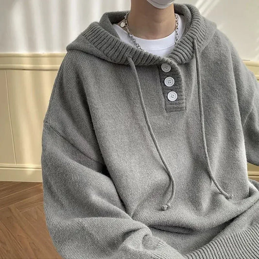 Retro Oversized Hooded Sweater