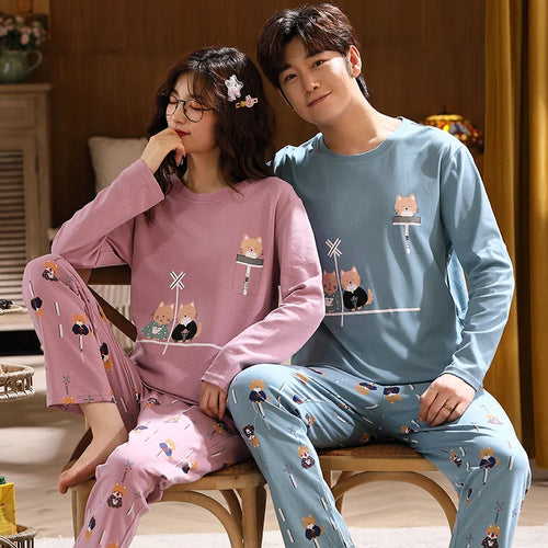 Dinosaur Cartoon Cotton Pajamas for Adults