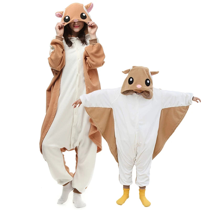 Flying Squirrel Onesie Pajamas