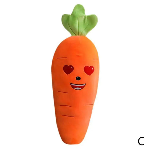 Expression Carrot Plush Novelty Pillow