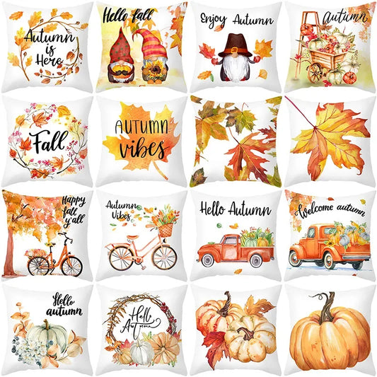 Autumn Fall Pumpkin Pillow Case – Throw Pillow Cover for Cozy Sleep Vibes & Seasonal Charm