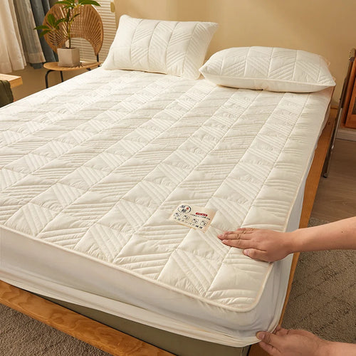 Cotton Quilted Fitted Mattress Cover
