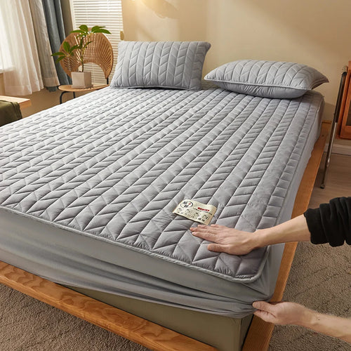 Cotton Quilted Fitted Mattress Cover