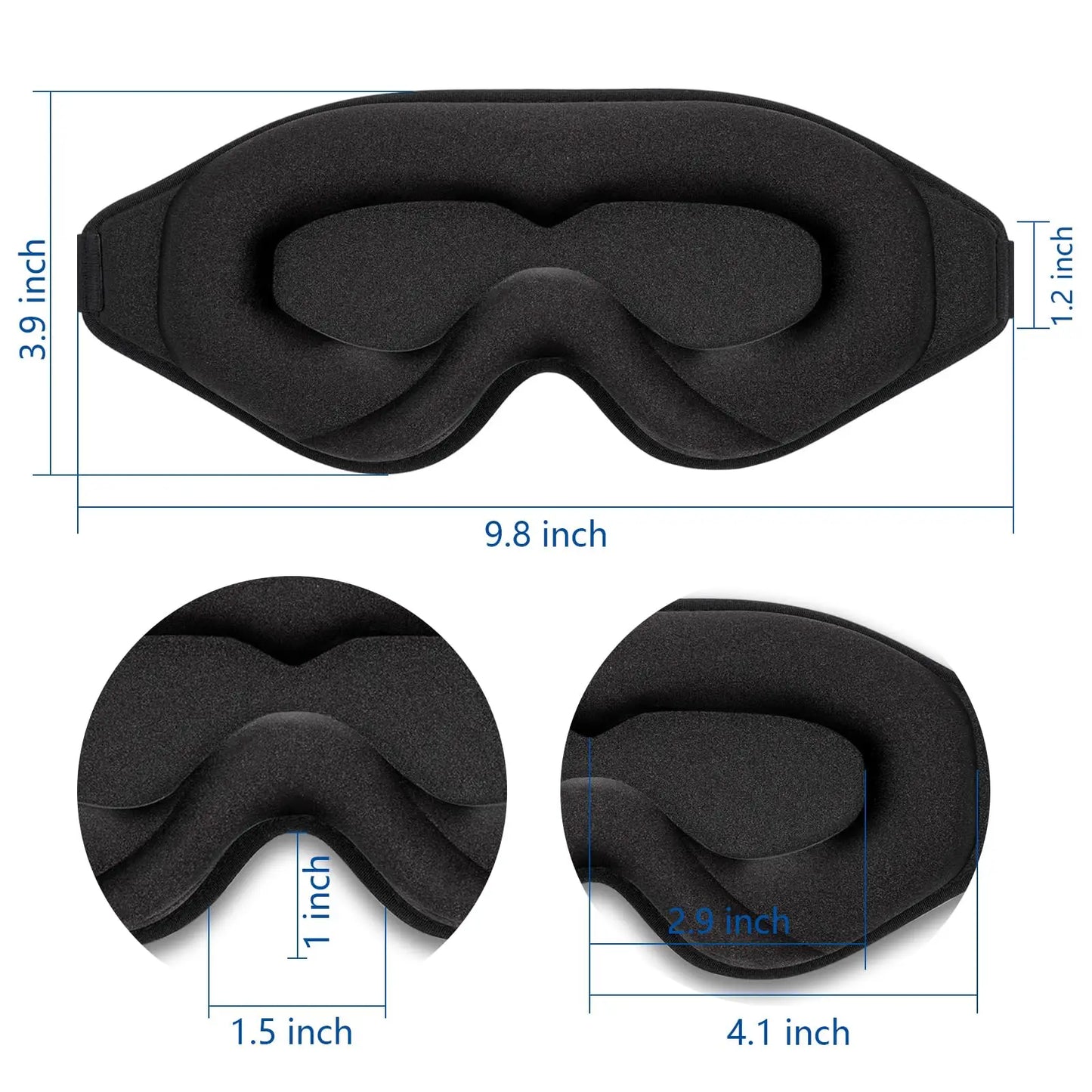 Blackout Sleep Mask with Memory Foam