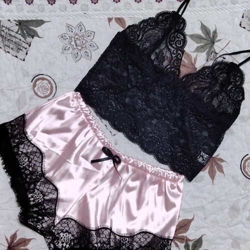 Lace Silk Lingerie for Women