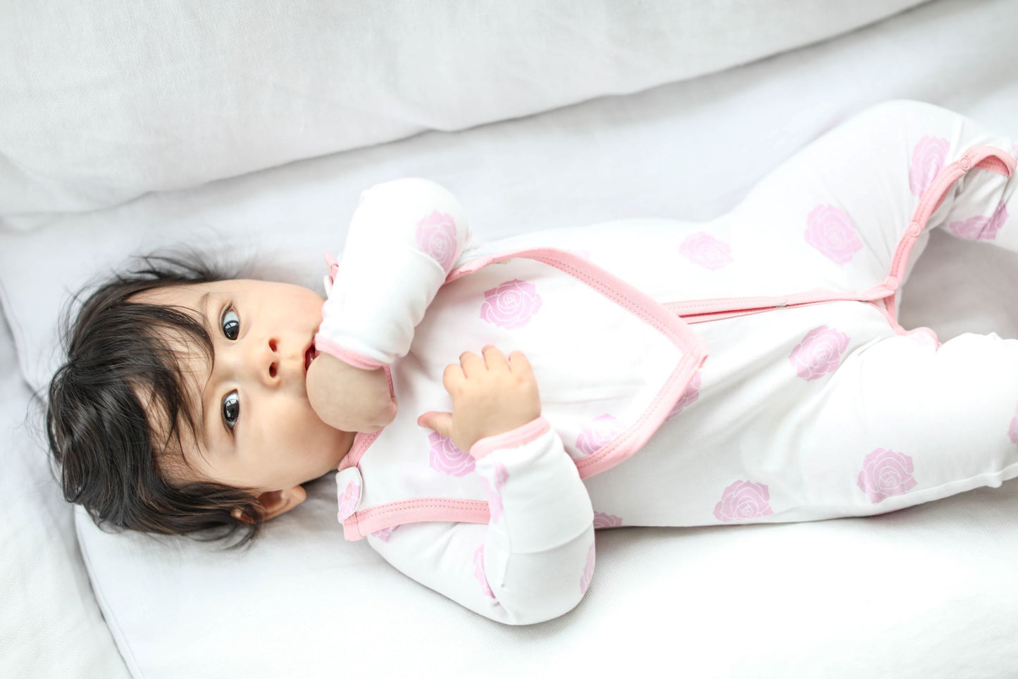 Smart Footed One-Piece Baby Pajamas + Bib