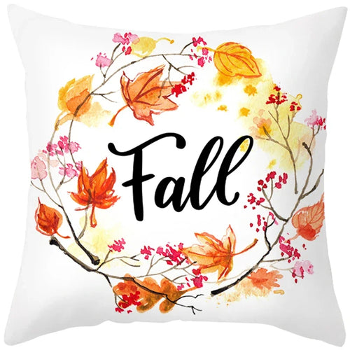 Autumn Fall Pumpkin Pillow Case