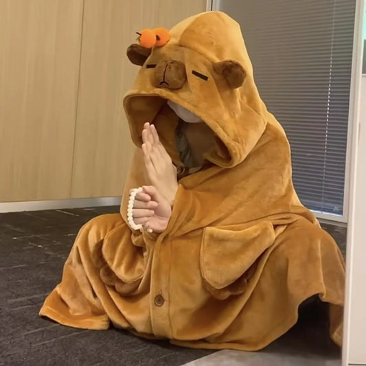 Cute Capybara, Shark, Fox and Bat Cosplay Cloak – Your Cozy, Playful Lounge Companion