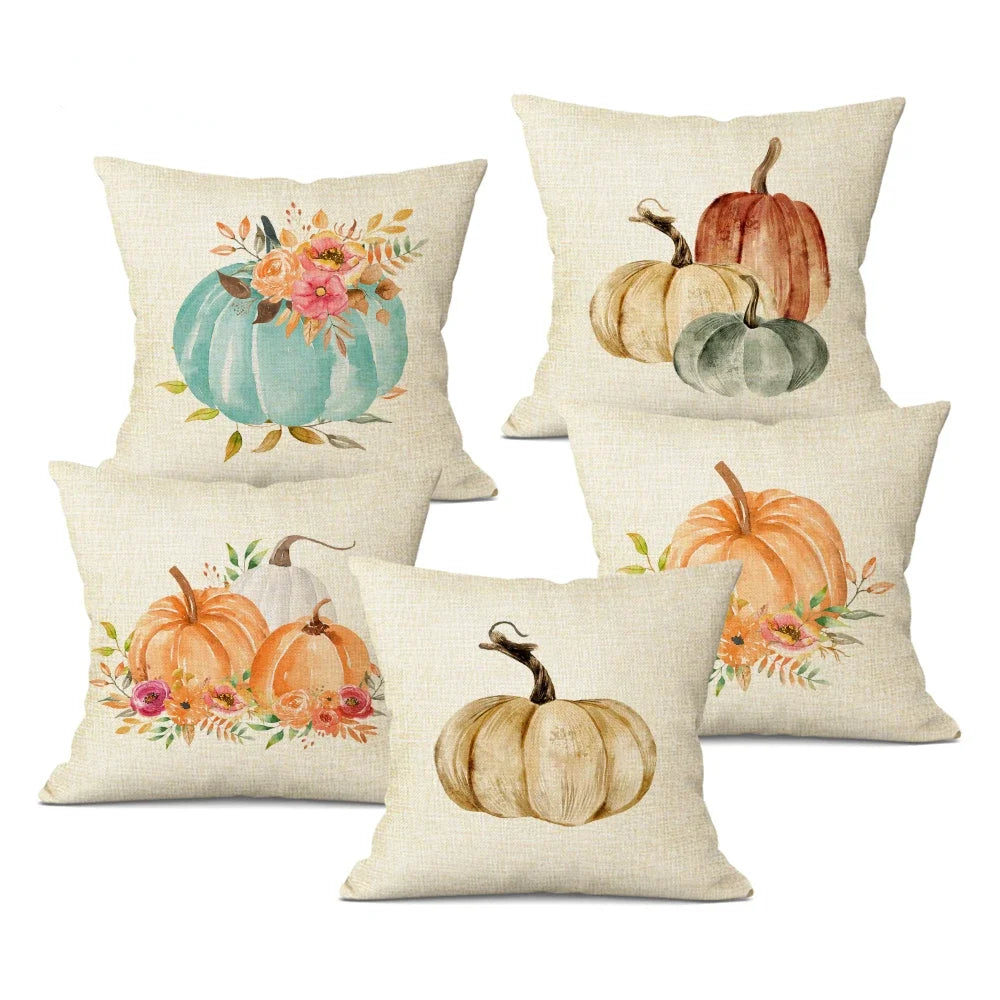 Autumn Pumpkin Cushion Cover