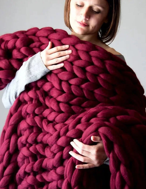 Handmade Chunky Knit Blanket