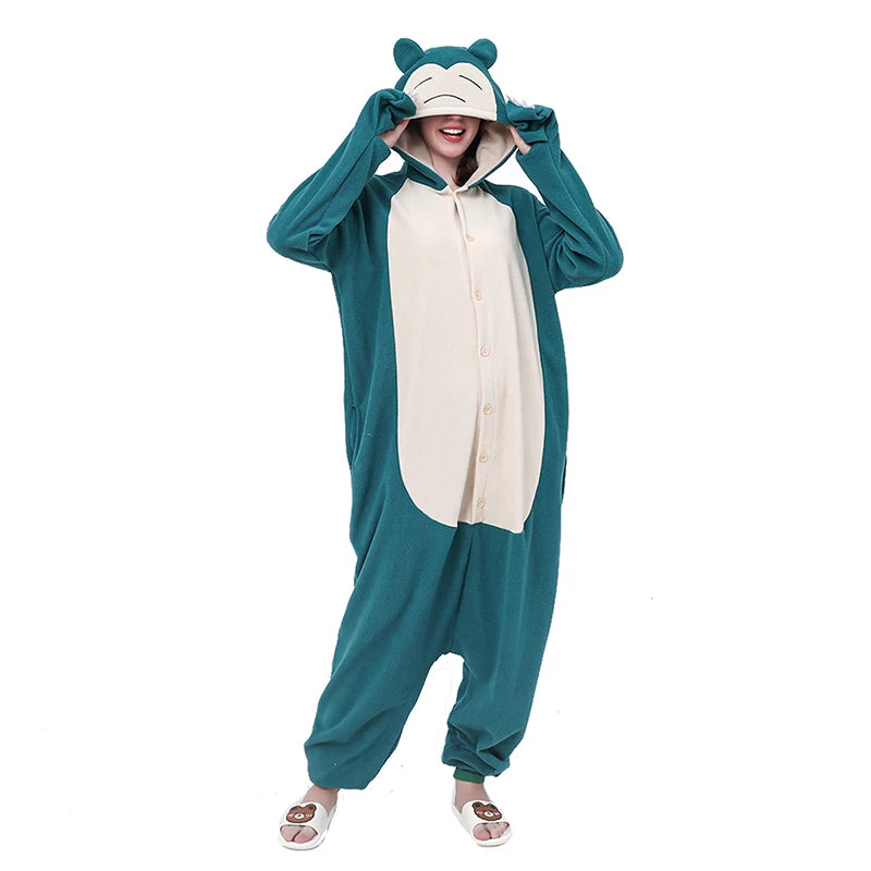 Snorlax One-Piece Pajamas for Adults