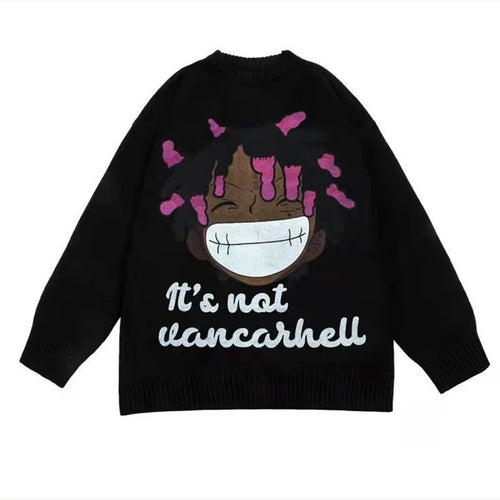 Oversized Anime Graffiti Vintage Sweater