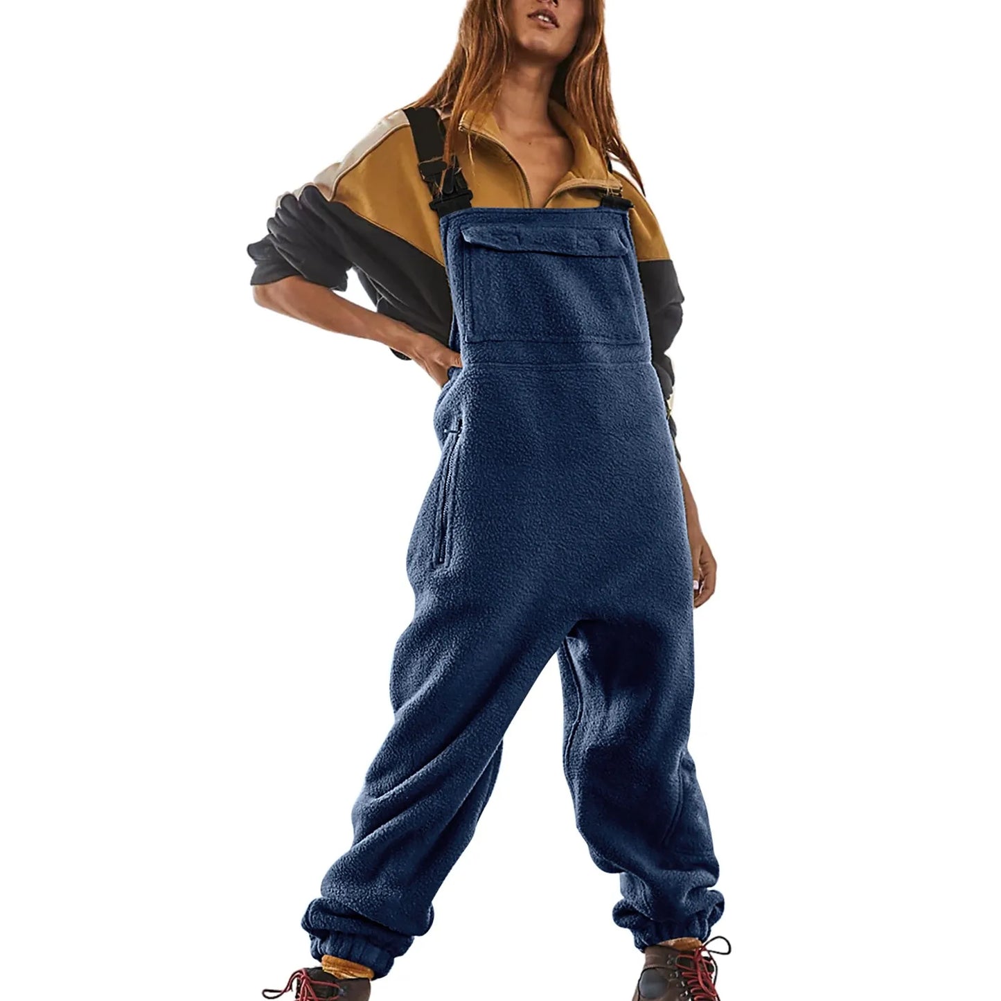 Womens Fleece Overalls