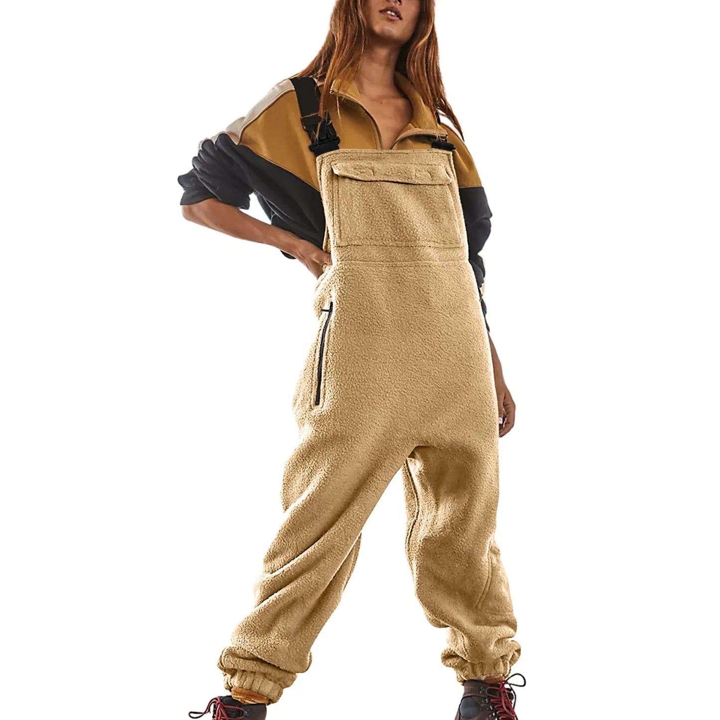 Womens Fleece Overalls